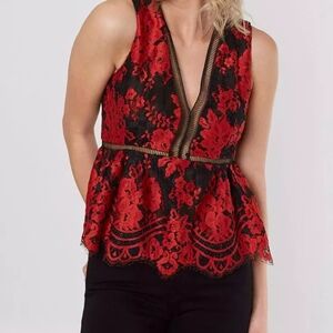 Guess Greta Eyelash Lace Top